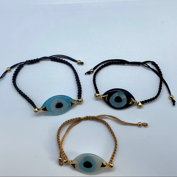 ✨Luxury 14K Gold Plated Evil Eye Bracelet (Unisex) - Picture 1 of 5